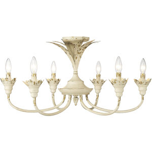 Lillianne 6 Light 28.50 inch Semi-Flush Mount
